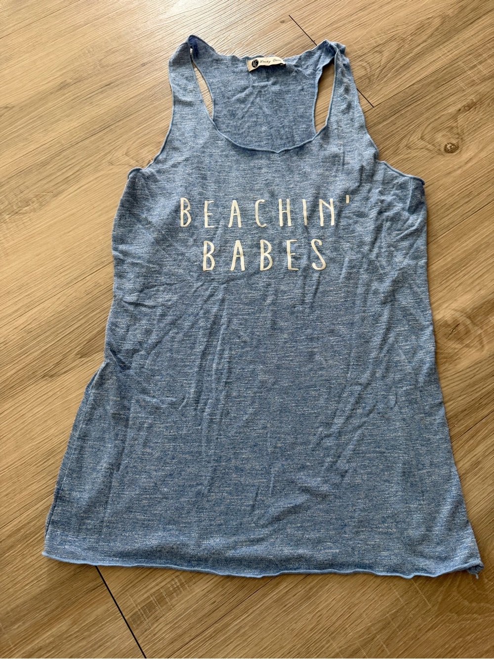 Blue 'Beachin' Babes' Women's Racerback Tank Top